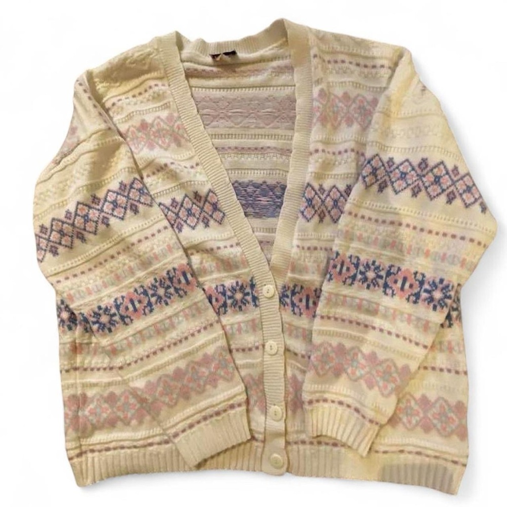 Grace Cream and Pink Women's Cardigan